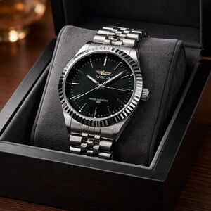 Invicta Women’s Black Dial Silver Bracelet Watch